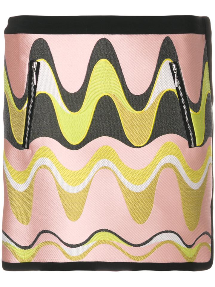 Emilio Pucci Jacquard Mini Skirt - Multicolour