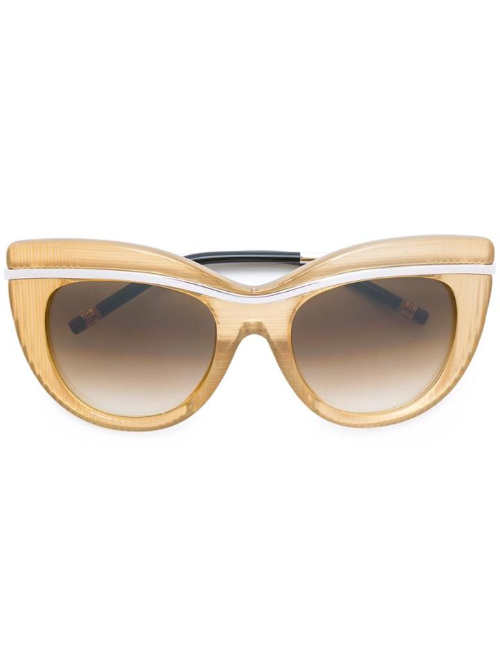 Boucheron Cat Eye Sunglasses - Yellow & Orange