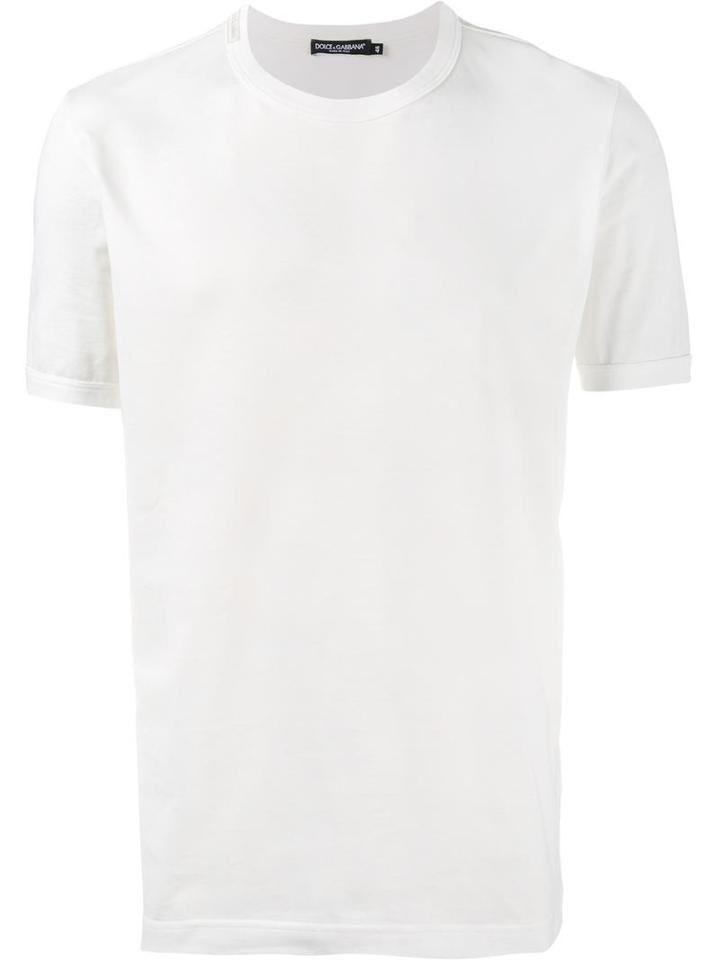 Dolce & Gabbana Classic T-shirt, Men's, Size: 54, White, Cotton