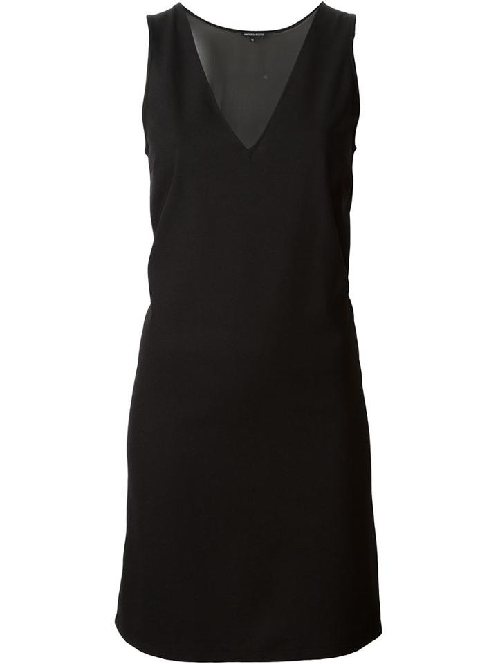 Ann Demeulemeester Short 'blackjack' Dress, Women's, Size: 40, Black, Silk/nylon/spandex/elastane/virgin Wool