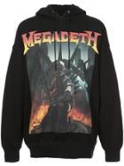 R13 Megadeth Print Hoodie - Black