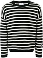 Ami Paris Stripped Patch Ix Sweater - Black
