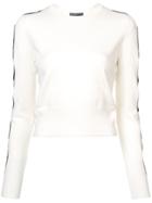 Alexander Mcqueen Cut-out Sleeves Sweater - White