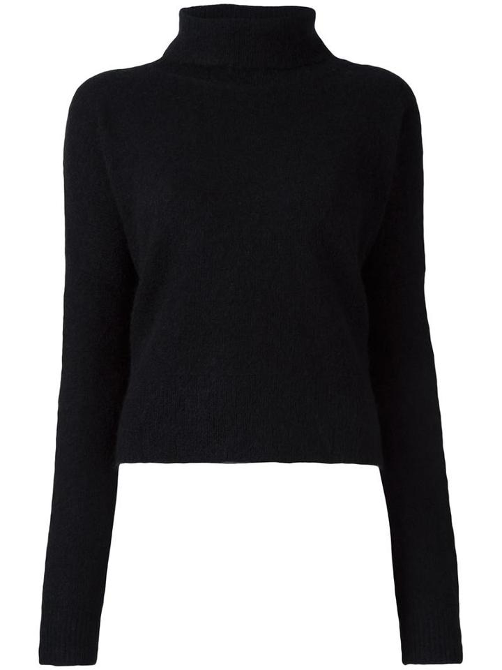 Designers Remix Draped Roll Neck Sweater, Women's, Size: Xs, Black, Polyamide/mohair/wool