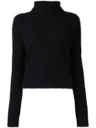 Designers Remix Draped Roll Neck Sweater, Women's, Size: Xs, Black, Polyamide/mohair/wool