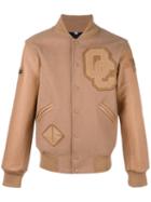 Opening Ceremony Tonal Bomber Jacket, Men's, Size: Large, Brown, Wool/polyester/nylon/polyester