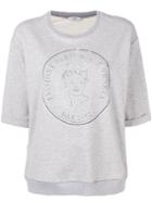 Peserico Short-sleeved Sweatshirt - Grey