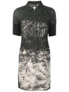 Jean Paul Gaultier Vintage 1990/91 Bleached Denim Dress - Black