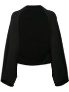 Sally Lapointe Knitted Bolero, Women's, Black, Cashmere