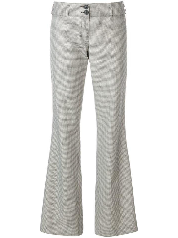 Maison Margiela Tartan Print Trousers - Neutrals