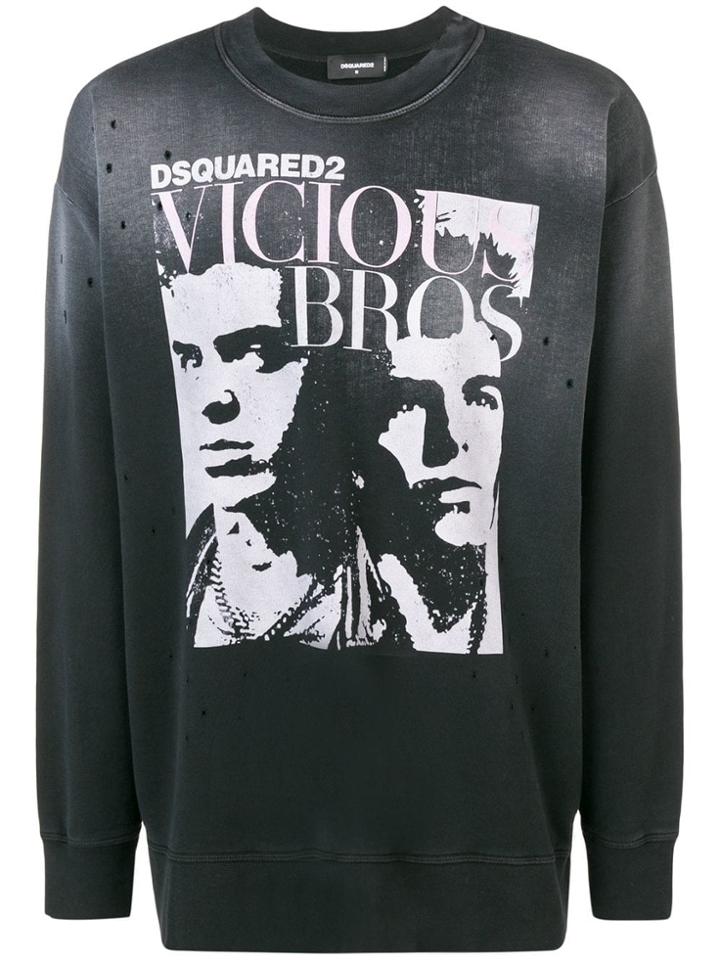Dsquared2 Vicious Bros Jumper - Grey