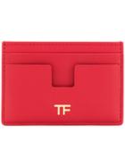 Tom Ford Embossed Logo Cardholder - Red