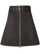 Proenza Schouler Pswl Belted Zip Skirt - Black