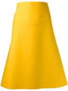 Bottega Veneta A-line Midi Skirt - Yellow