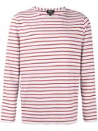 A.p.c. - Breton Stripe Sweatshirt - Men - Organic Cotton - S, Grey, Organic Cotton