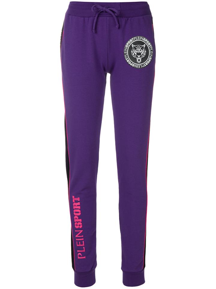 Plein Sport Logo Sweatpants - Pink & Purple