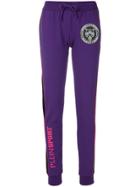Plein Sport Logo Sweatpants - Pink & Purple
