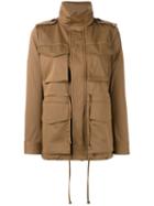 Dsquared2 Kaban Jacket, Women's, Size: 42, Brown, Cotton/polyester/spandex/elastane