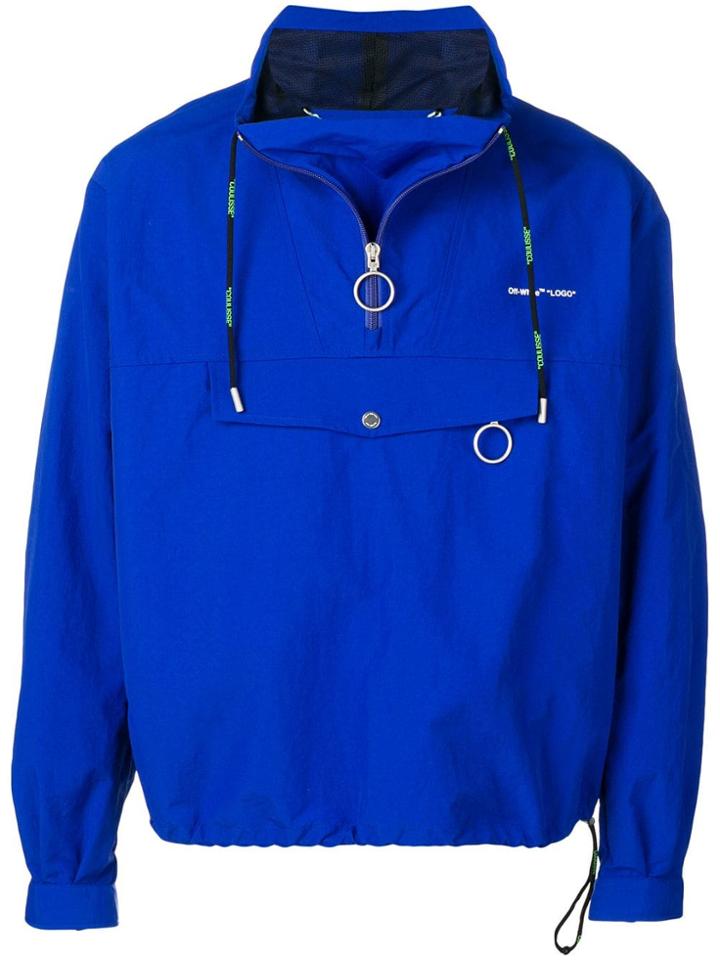 Off-white Pullover Anorak - Blue