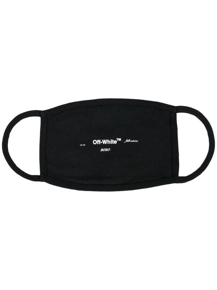 Off-white Logo Print Mask - Black