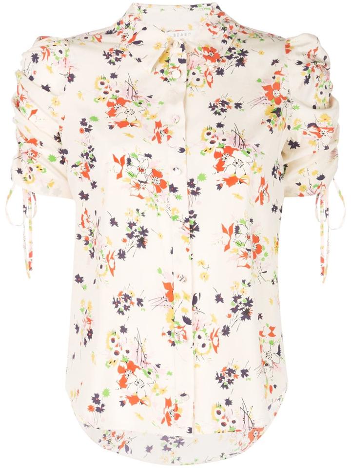 Veronica Beard Carmine Printed Blouse - White