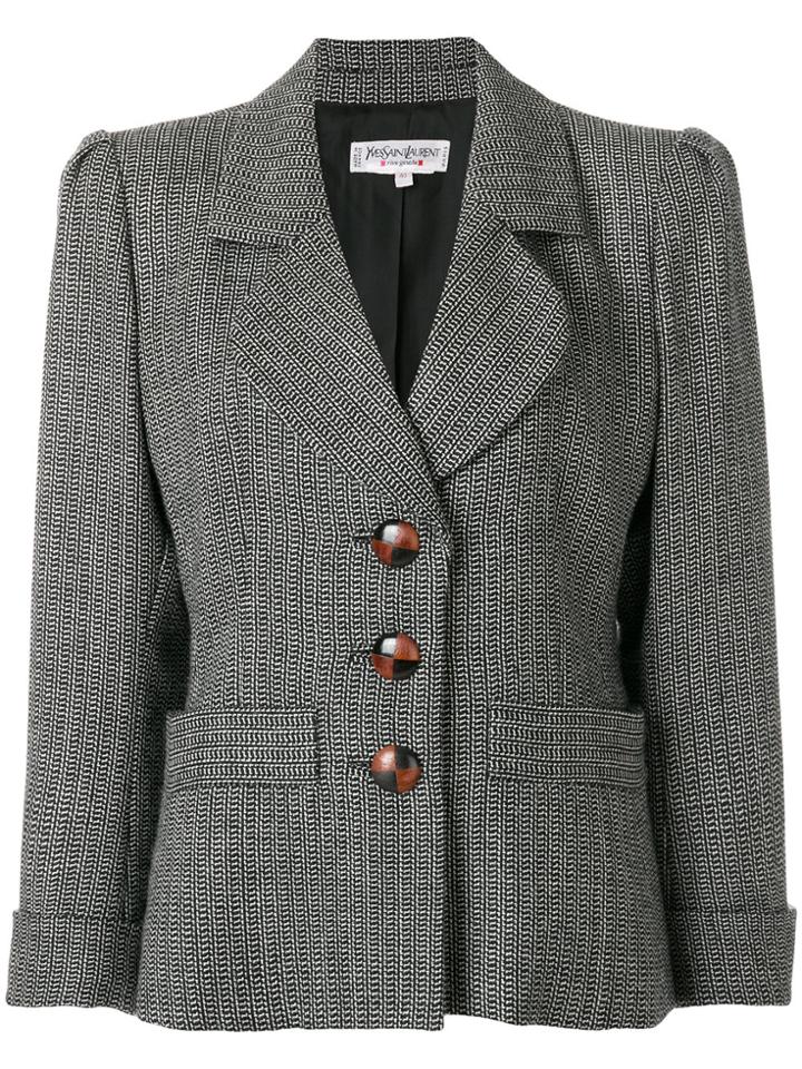 Yves Saint Laurent Vintage Single Breasted Jacket - Black