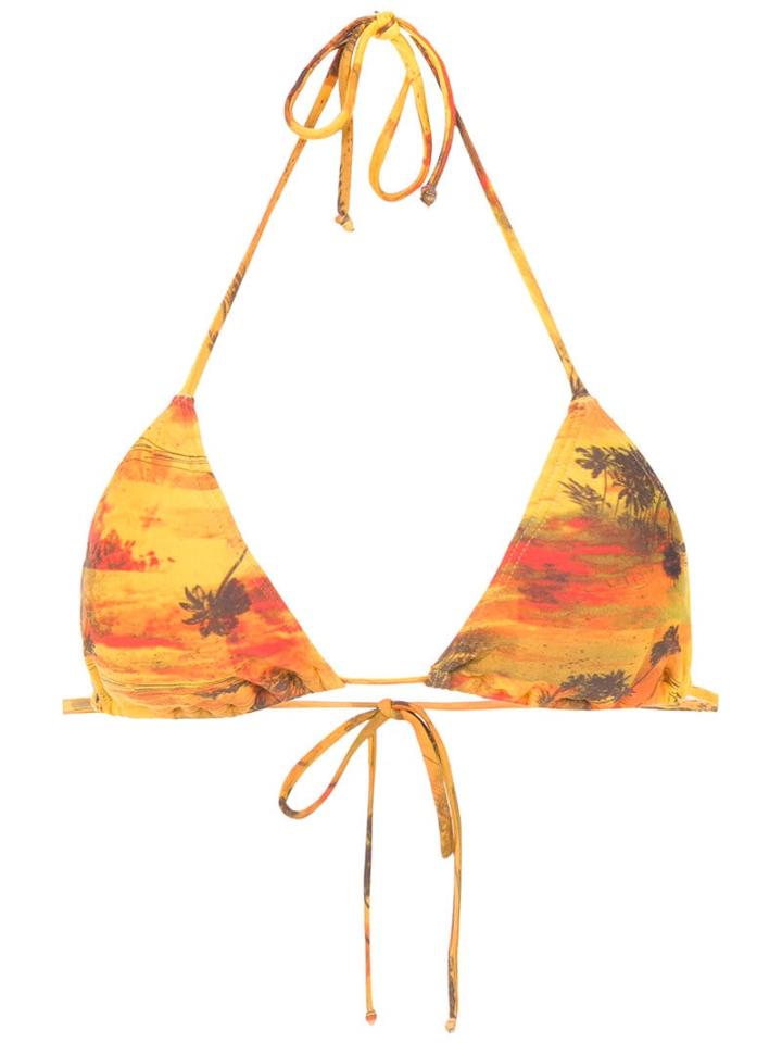 Lygia & Nanny Printed Bikini Top - Yellow