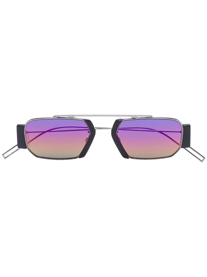 Dior Eyewear Black And Blue Chroma 2 Sunglasses