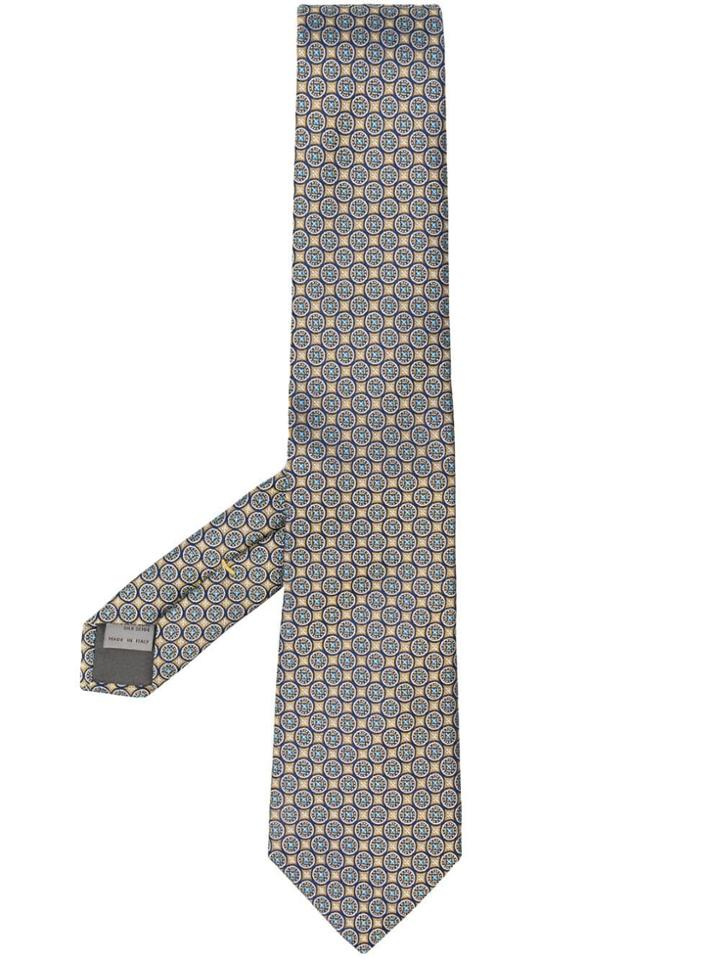 Canali Gold And Purple Tie
