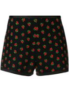 Philosophy Di Lorenzo Serafini Roses Print Shorts - Black