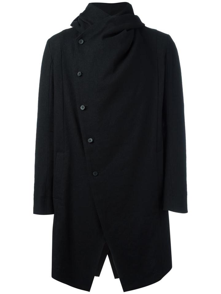 Masnada Hooded Coat, Men's, Size: 50, Linen/flax/wool/polyamide
