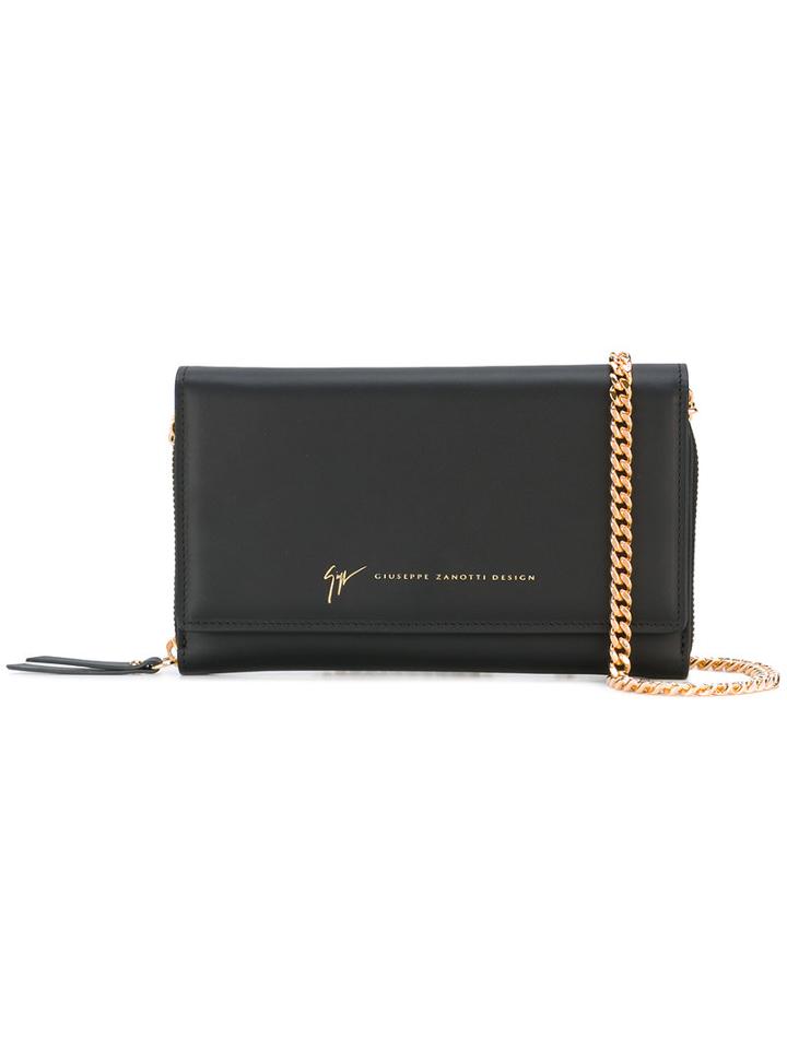 Giuseppe Zanotti Design Ivory Crossbody Bag, Women's, Black, Calf Leather/brass