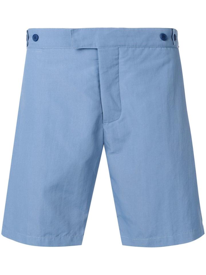 Frescobol Carioca Tailored Midi Short - Blue