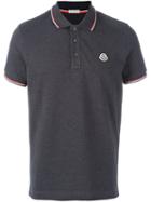 Moncler Classic Polo Shirt, Men's, Size: Small, Grey, Cotton