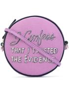 Olympia Le-tan - I Confess Crossbody Bag - Women - Cotton - One Size, Pink/purple, Cotton