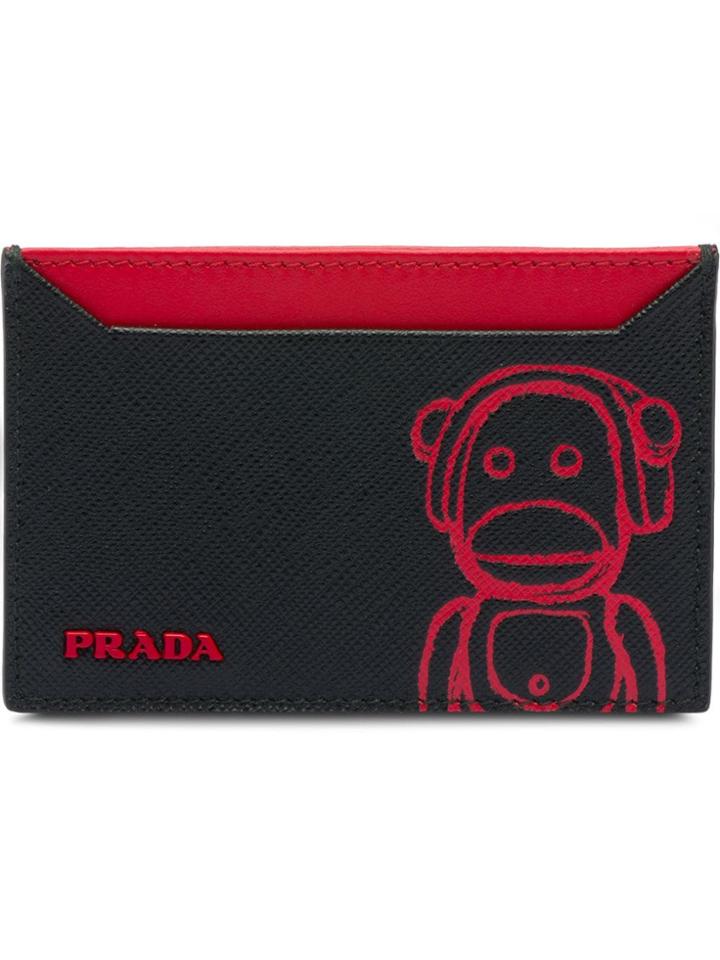 Prada Pradamalia Card Holder - Black