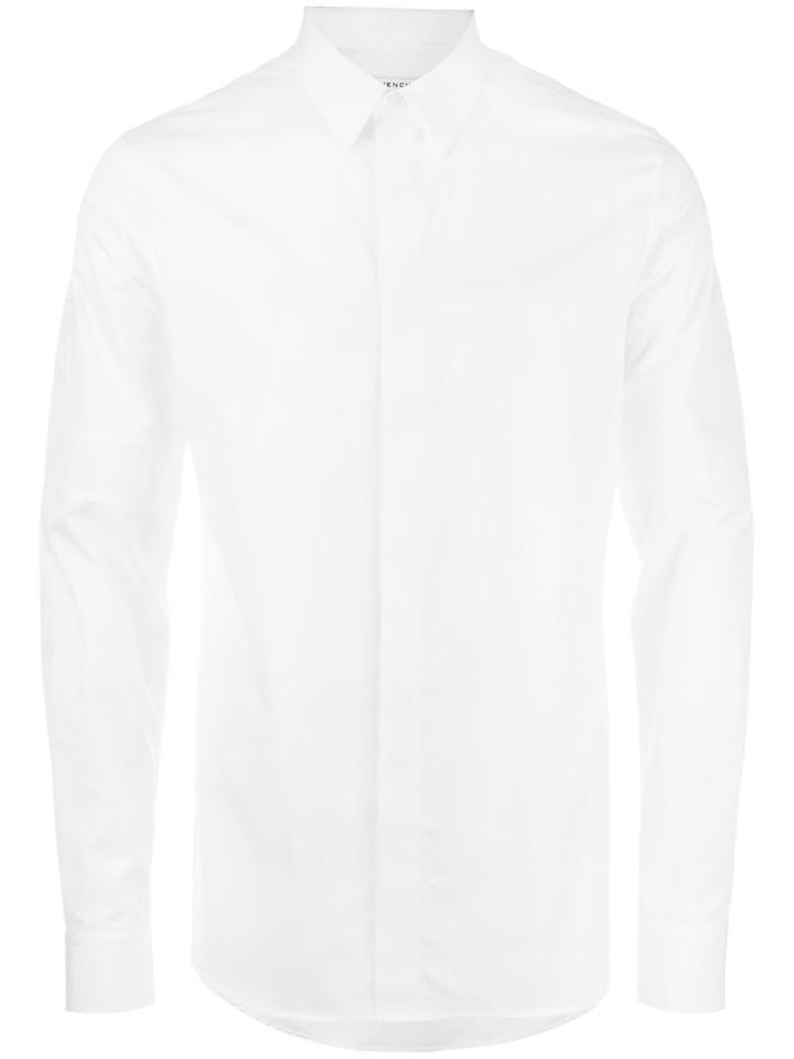 Givenchy Star And Stripe Shirt, Size: 38, White, Cotton