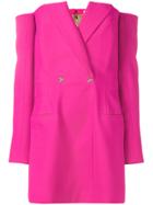 Mugler Strapless Jacket Style Dress - Pink & Purple