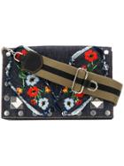 Sonia Rykiel Le Niki Embroidered Denim Bag - Blue