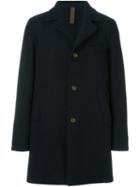Eleventy Notched Lapel Coat, Men's, Size: 52, Blue, Acetate/virgin Wool/polybutylene Terephthalate (pbt)