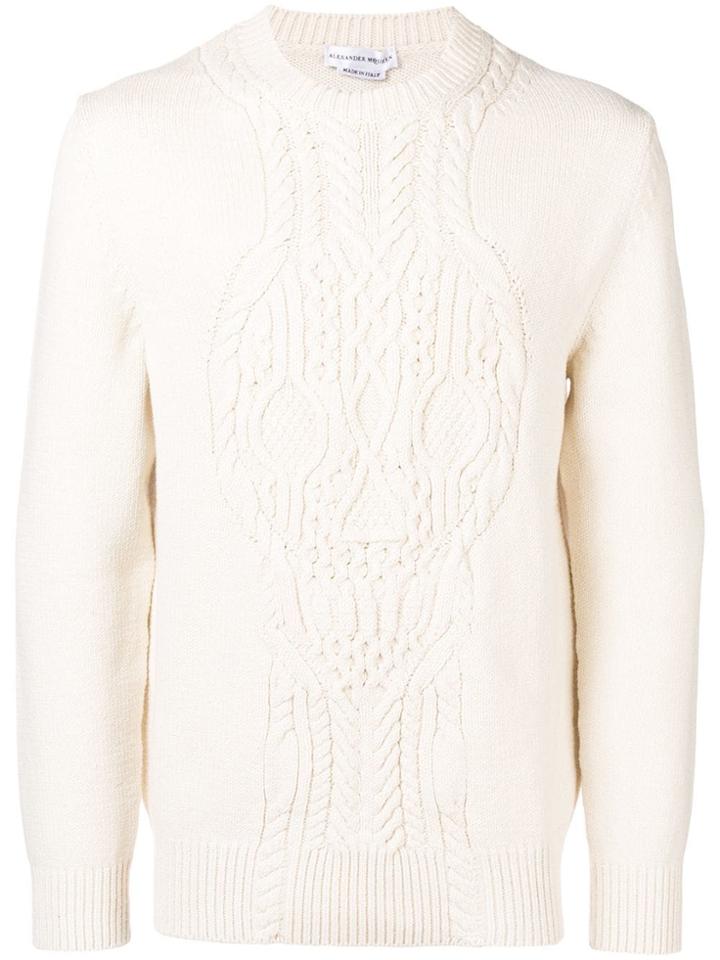 Alexander Mcqueen Cable-knit Sweater - White
