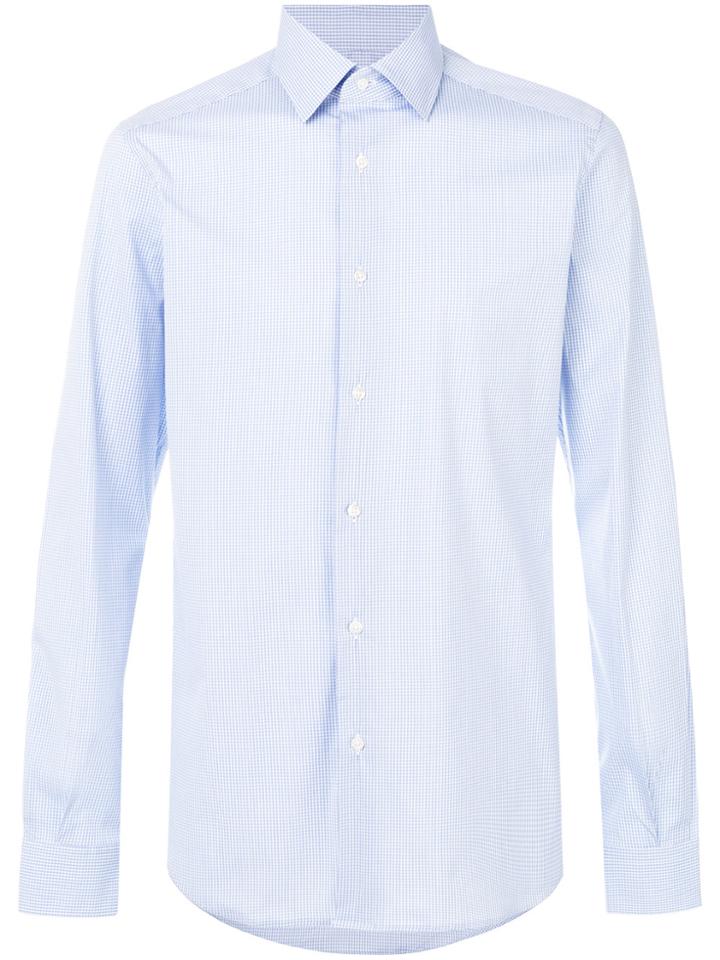 Fashion Clinic Timeless Checkered Shirt - Blue