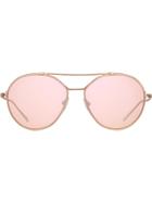 Prada Eyewear Round Mirrored Aviators - Pink