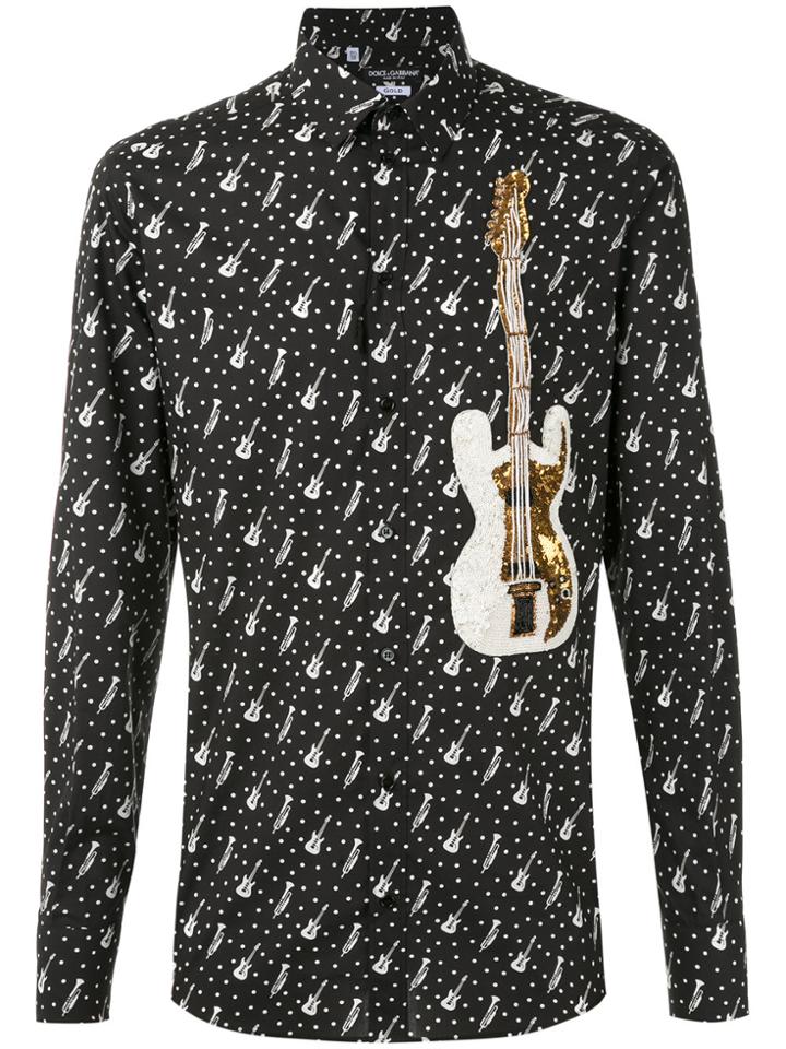 Dolce & Gabbana Musical Patch Shirt - Black