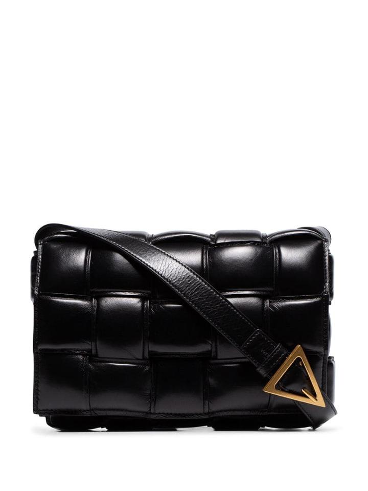 Bottega Veneta Quilted Shoulder Bag - Black