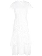 Jonathan Simkhai Lace Tiered Midi Dress - White