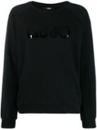 Liu Jo Sequin Logo Sweatshirt - Black