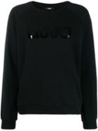 Liu Jo Sequin Logo Sweatshirt - Black