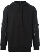 D.gnak Zip Detail Hoodie, Men's, Size: 50, Black, Cotton