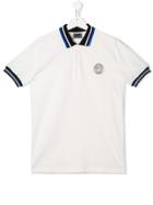 Young Versace Medusa Crest Polo Shirt - White